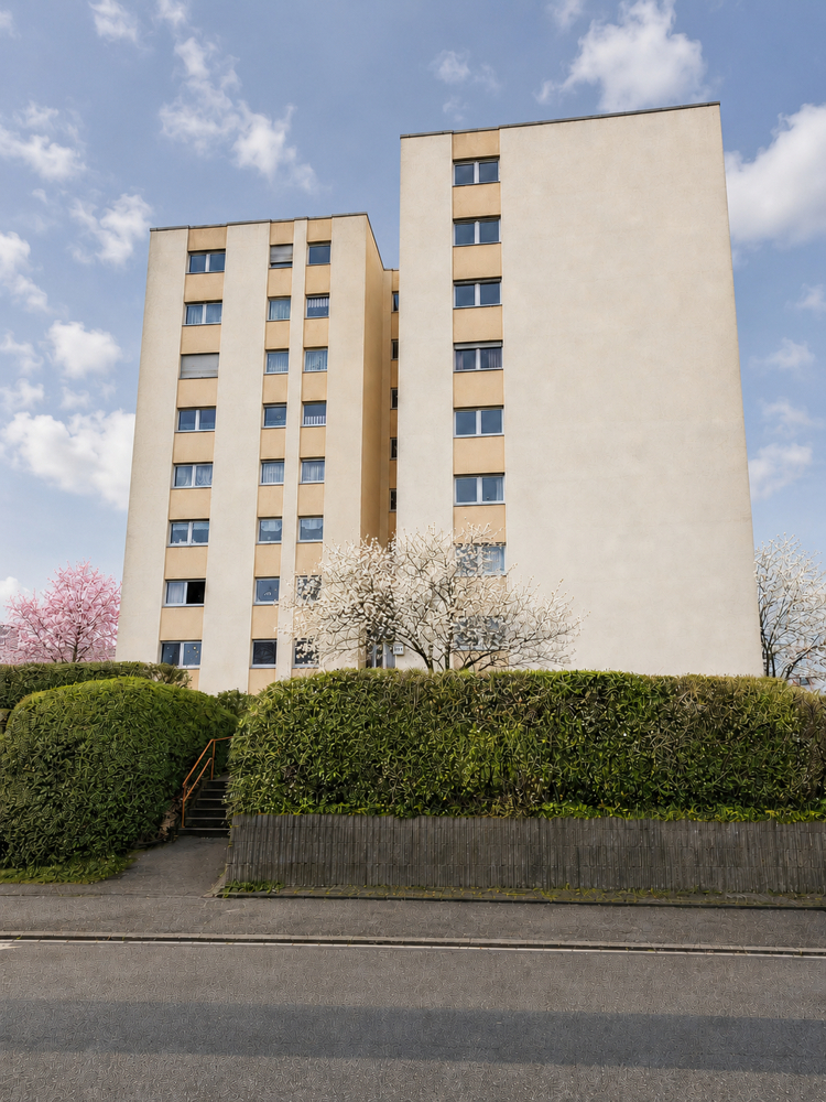 Gepflegter Apartmentkomplex Ansicht Haupteingang