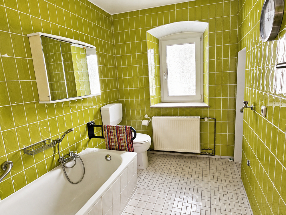 Tagestlichtbad mit Badewanne