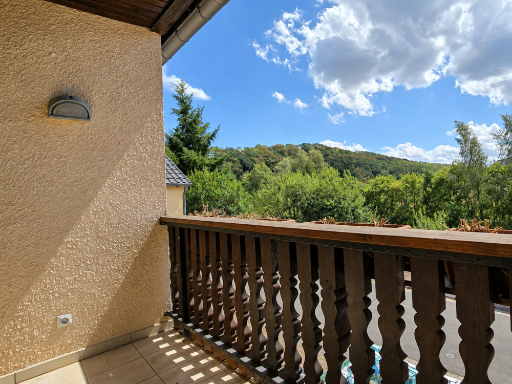Balkon mit herrlichem Blick ins Grüne