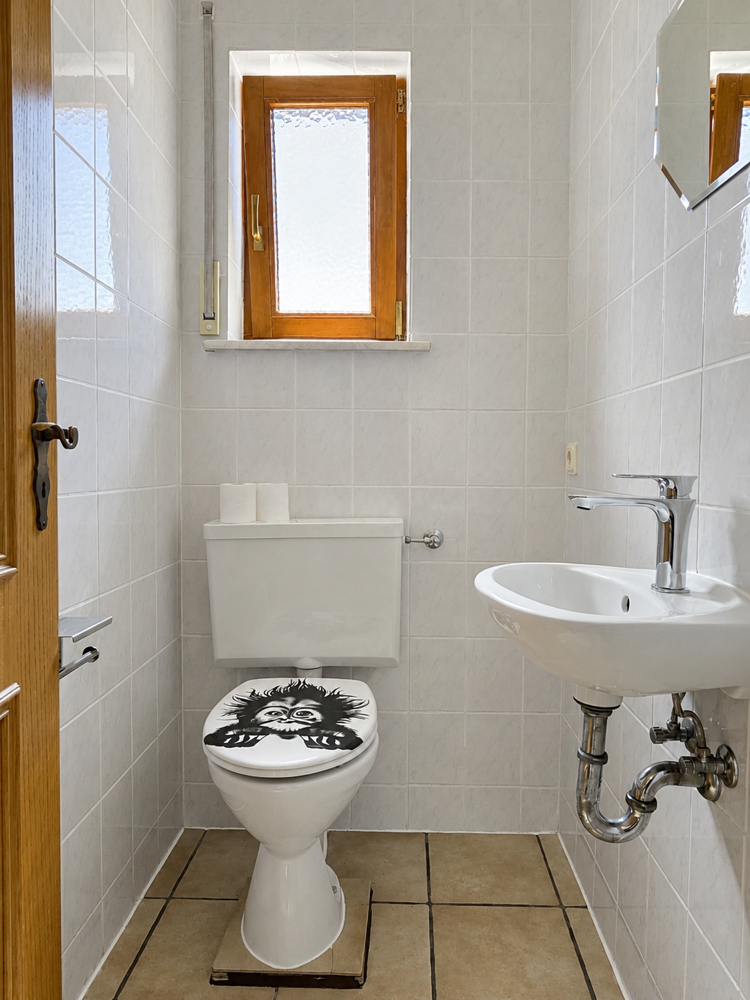 Helles WC mit Tageslicht im 1. Obergeschoss