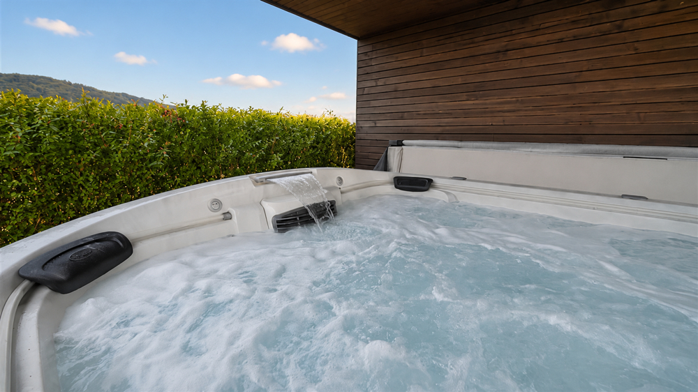 Entspannung pur im großzügigen Outdoor-Whirlpool