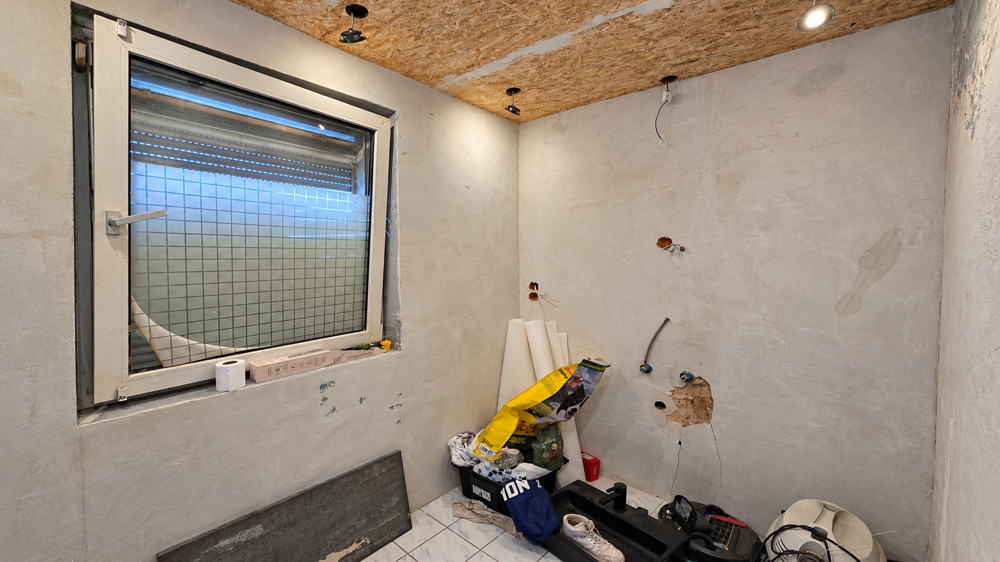 Unfertiges Gäste WC im Erdgeschoss - gestalten Sie den Raum nach Ihren Wünschen