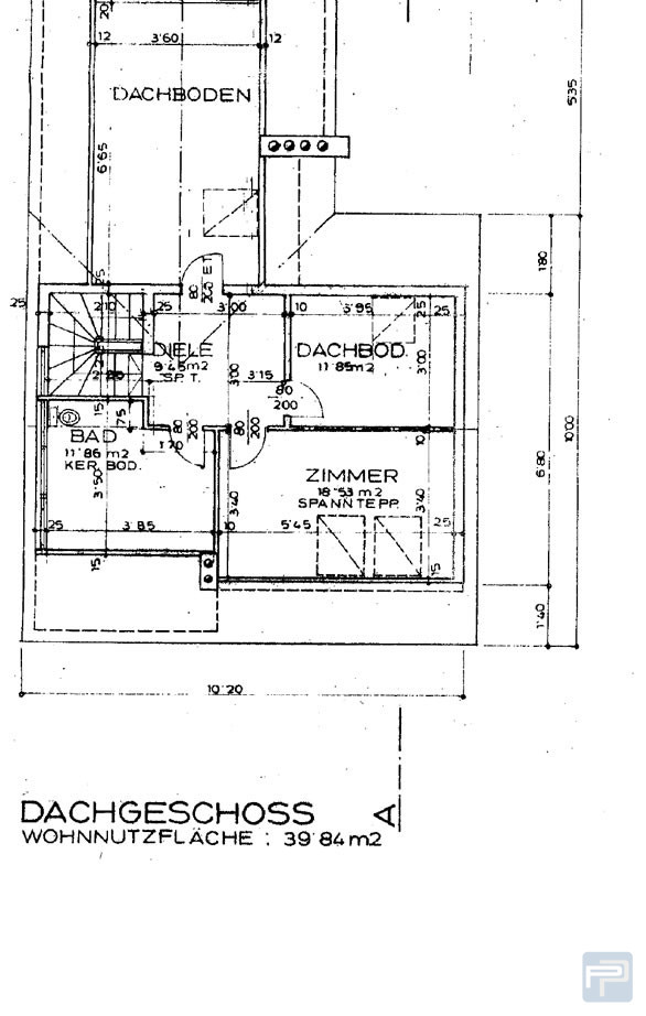 Grundriss Dachgeschoss