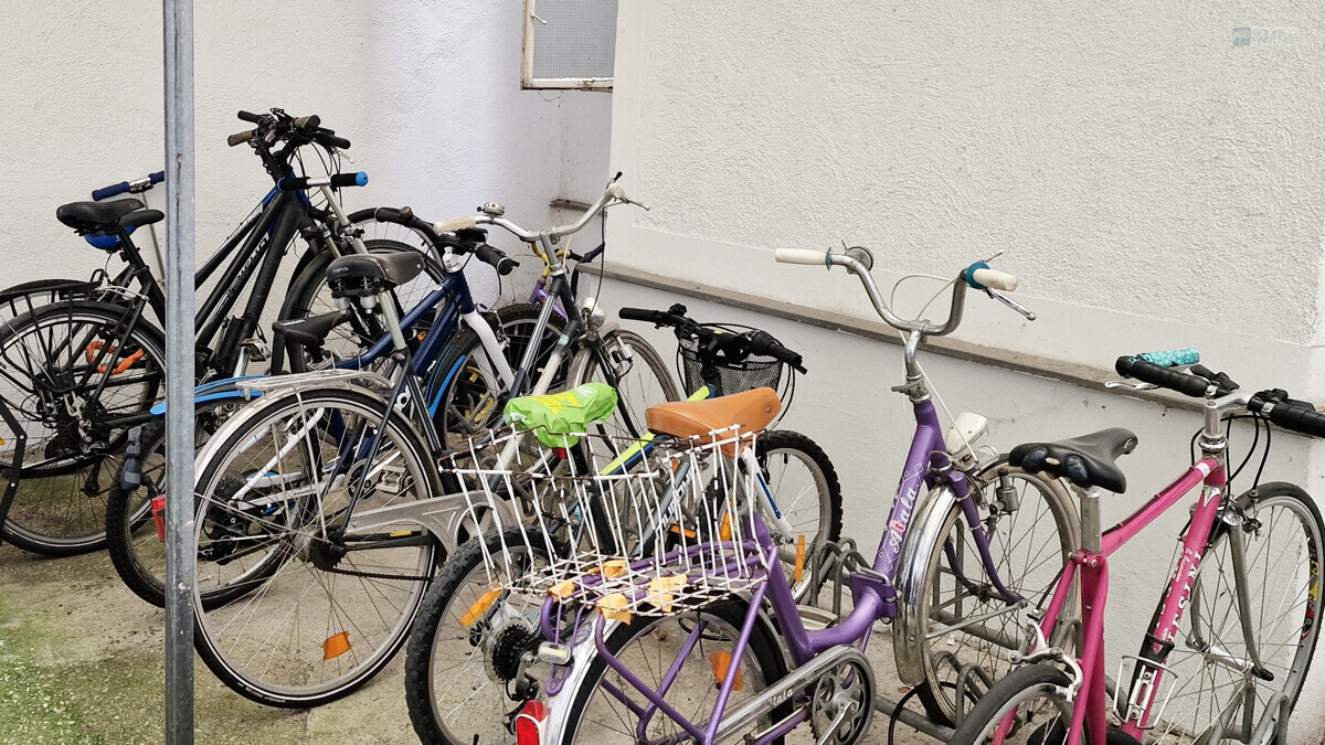 Platz für Fahrräder