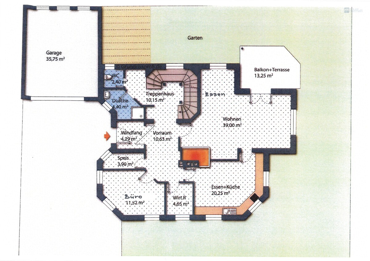 Grundriss Erdgeschoss