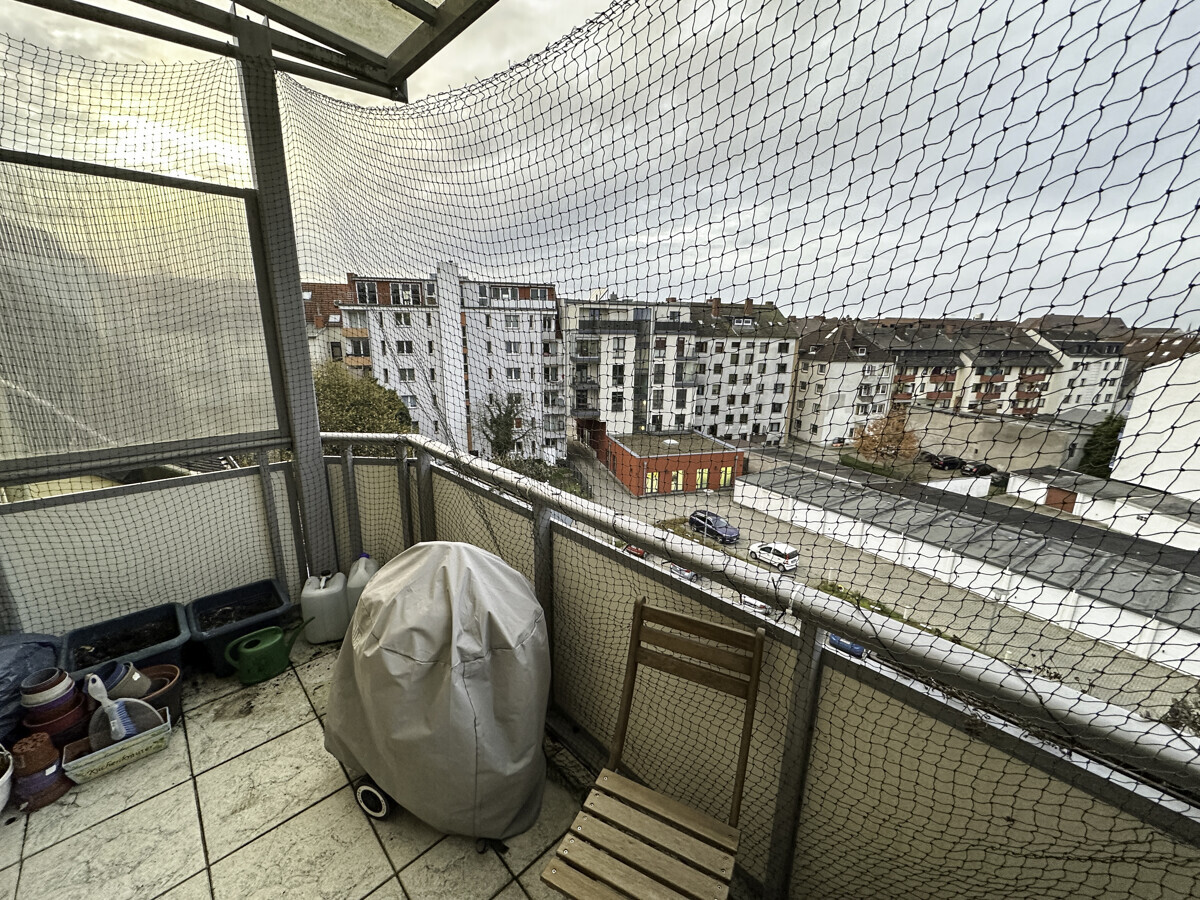überdachter Balkon