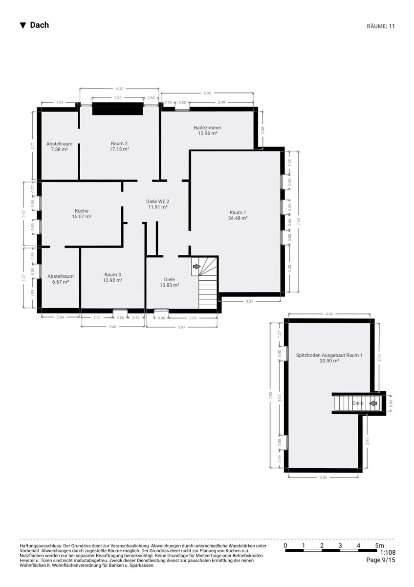 Grundriss Dachgeschoss