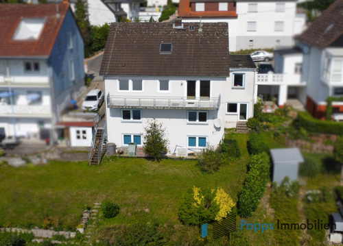 Der Blick auf das Haus