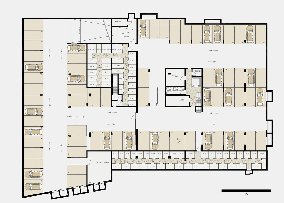 Grundriss Tiefgarage Grundriss