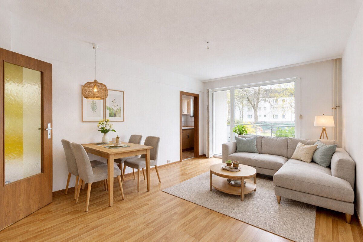 Schöne 2-Zimmer-Wohnung mit Gartenanteil und Balkon! - Photo 1