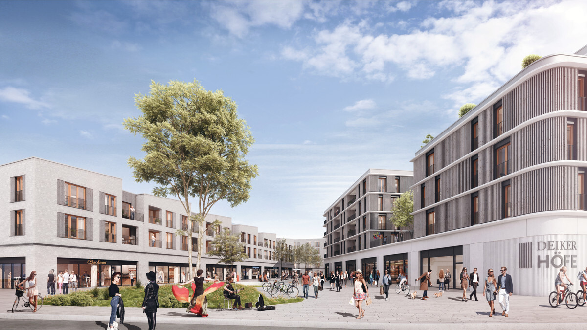 Modernes Wohnen im Neubauquartier Deiker Höfe: Lichtdurchflutete 3-Zimmer-Wohnung mit Südbalkon! - Foto 4