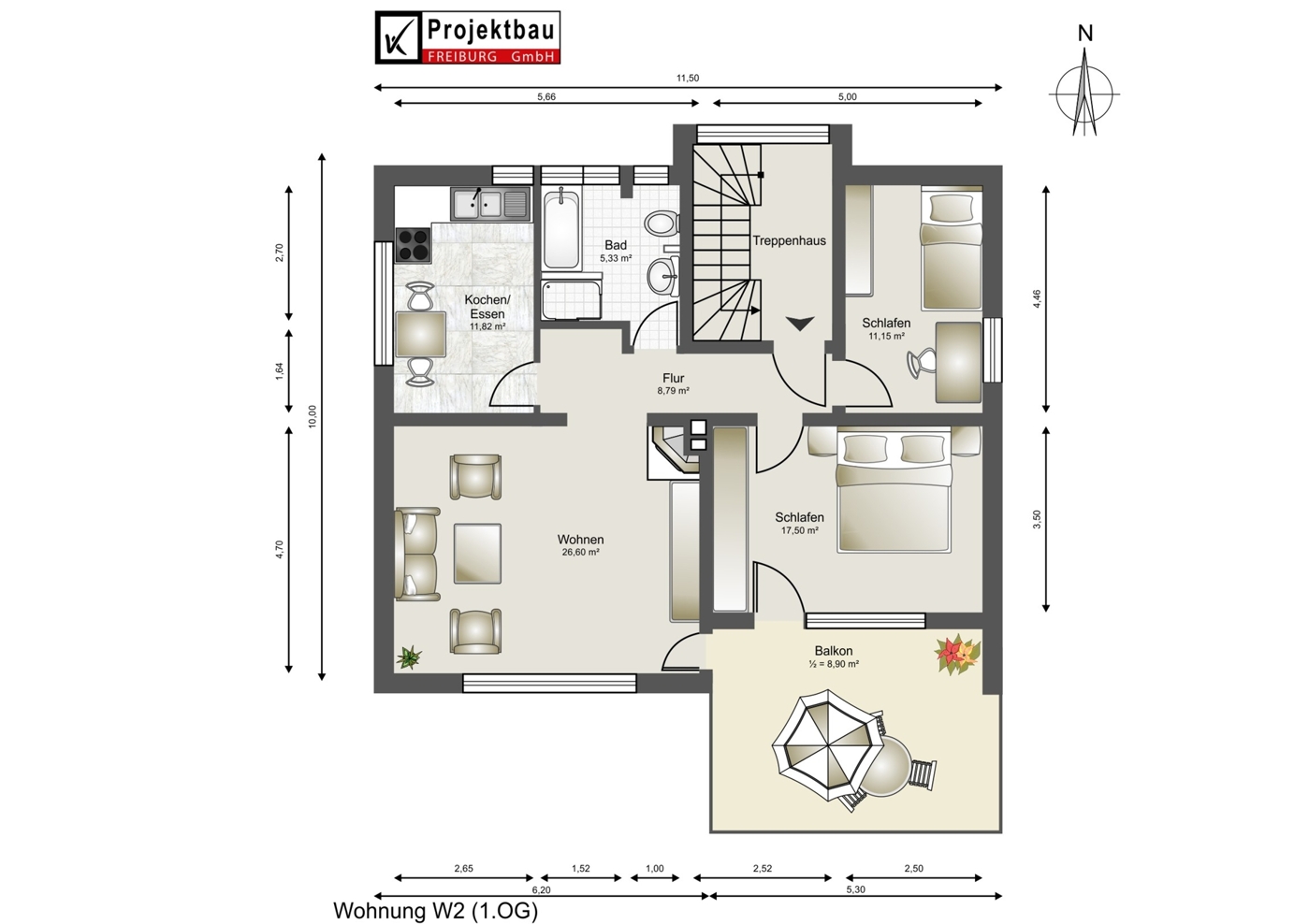 Grundriss Wohnung2 (OG)