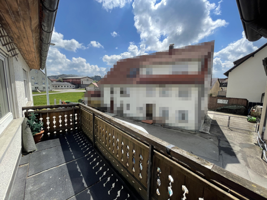 Blick vom Balkon