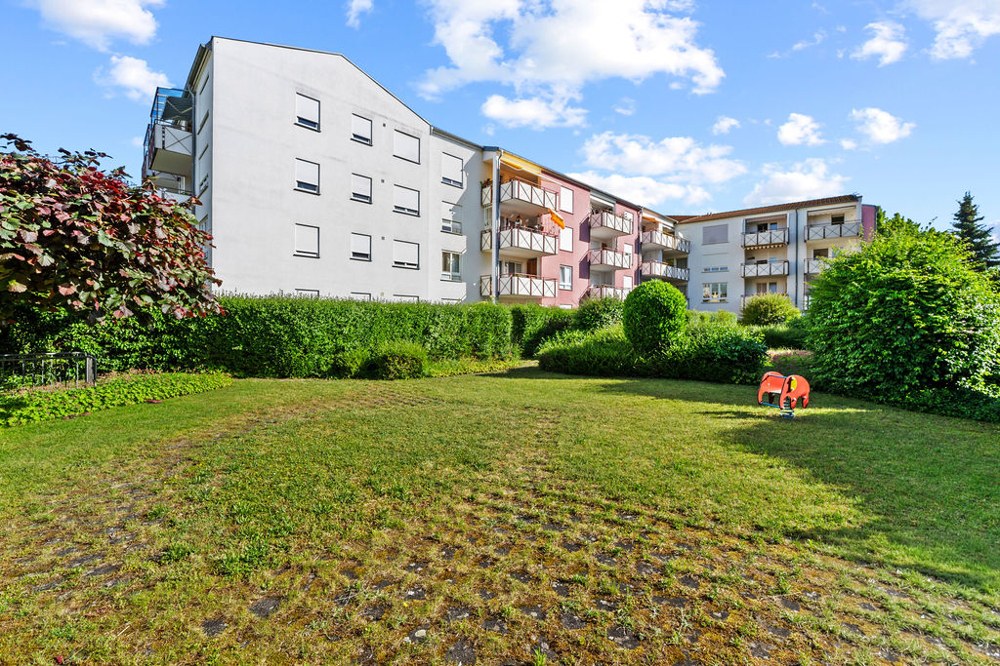 Ansicht Wohnung vom Garten