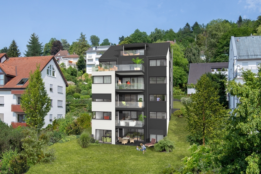 Toplage von Ravensburg - Attraktive 3,5 Zi. Neubauwohnung mit Panoramablick in der Federburgstrasse