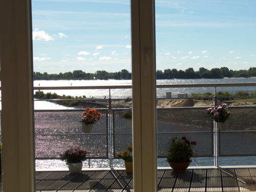 Blick aus dem Wohnzimmer