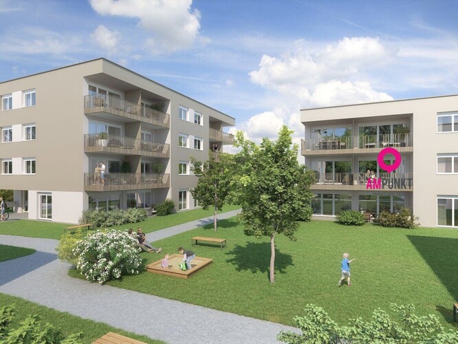 Ideal für Singles & Paare: Neubauwohnung mit Loggia und Tiefgarage in Schalchen - Bild