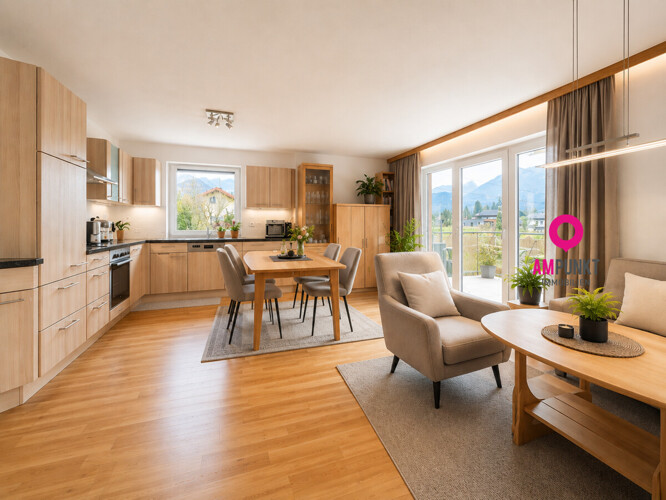 Ideal geschnitten, gut gelegen: 4-Zimmer-Wohnung mit Balkon in Golling - Bild