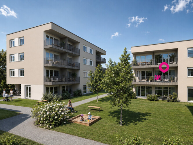 Heute mieten, später kaufen: Moderne 2-Zimmer-Wohnung mit Balkon & Tiefgarage - Bild