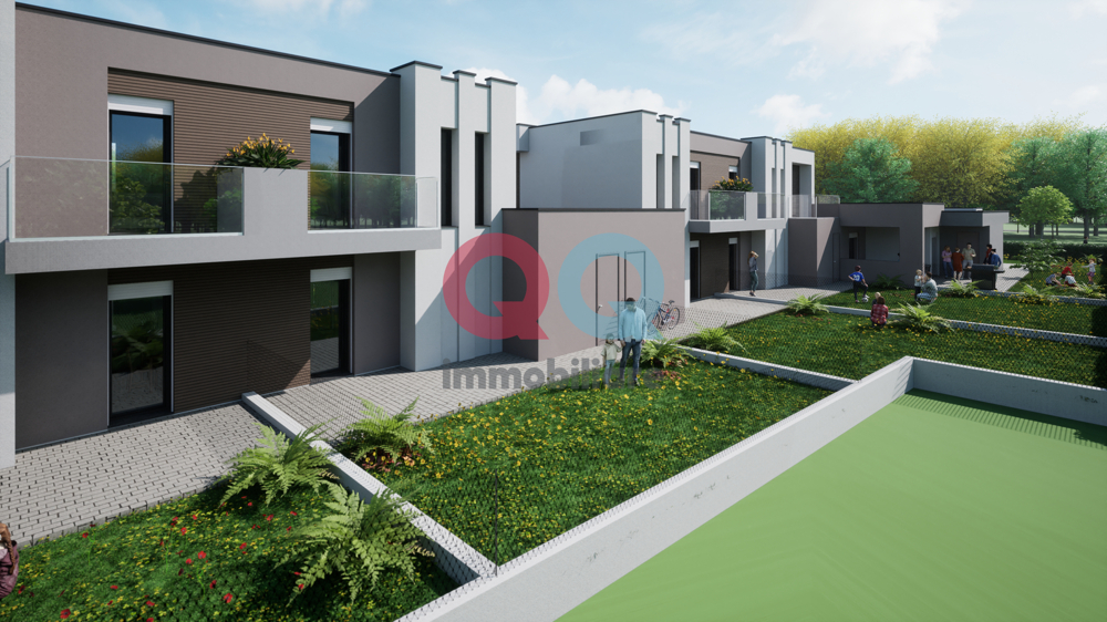 Render esterno retro giardino