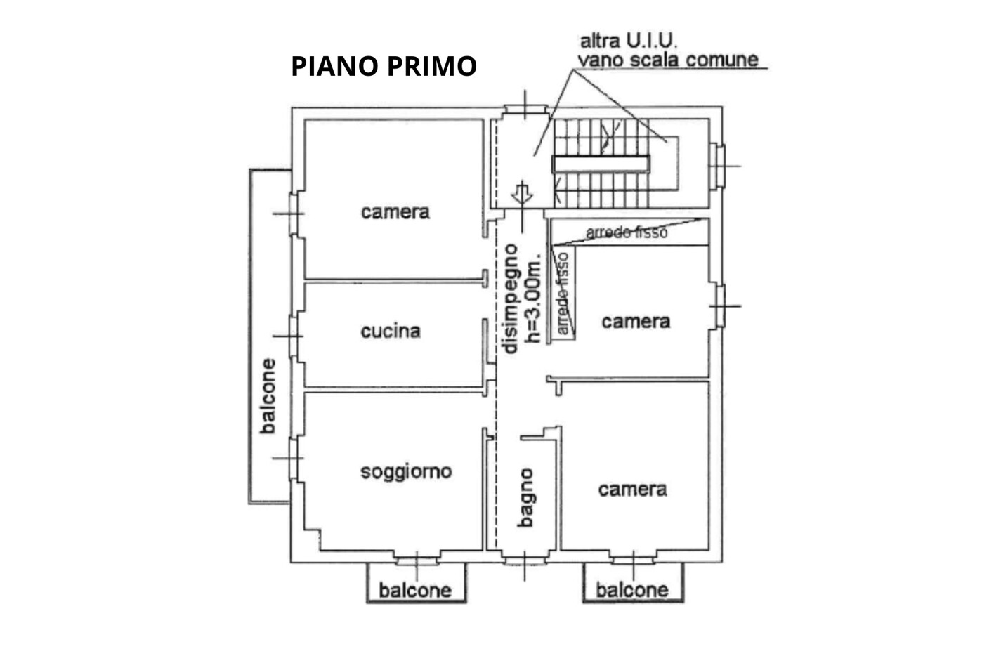 Planimetria primo piano