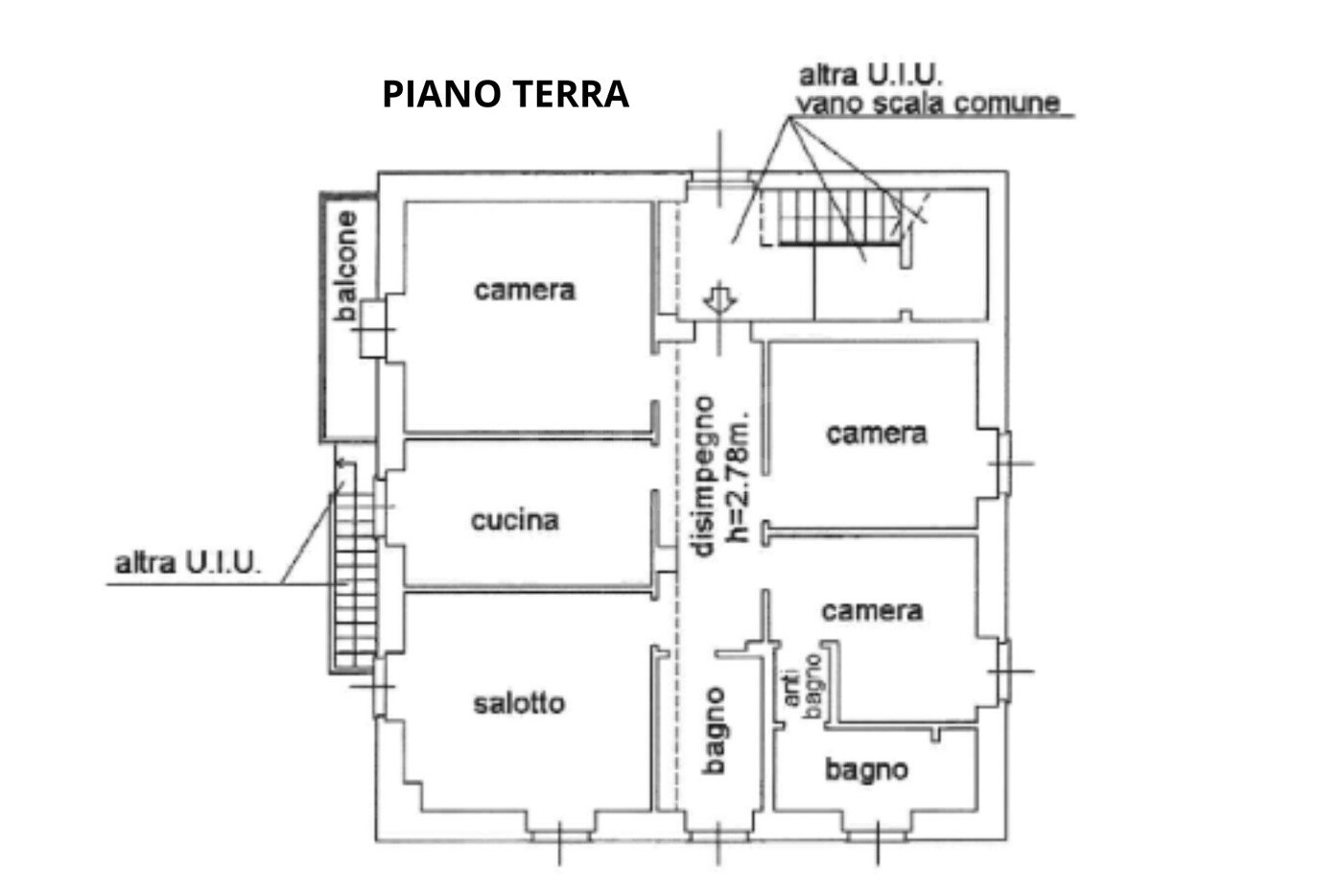 Planimetria piano terra