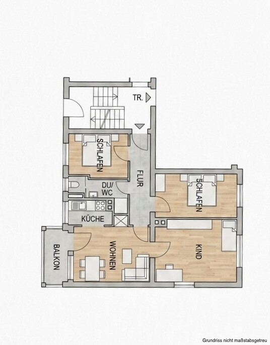 Grundriss 1 – Attraktive Kapitalanlage: Vermietete 4-Zimmer-Wohnung in Nürnberg mit Mietsteigerungspotenzial