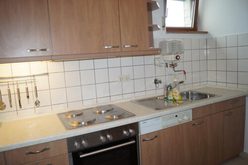 Küche mit Einbauküche