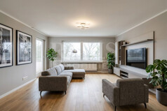 Wohn- und Esszimmer (Digitales Staging)
