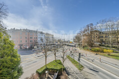 Blick aus der Wohn-Küche