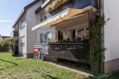 Balkon mit Gartenanteil
