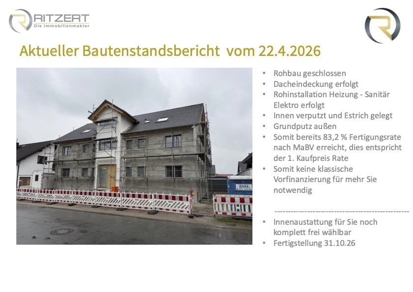 Bautenstandsbericht Wohnpalais Stutensee