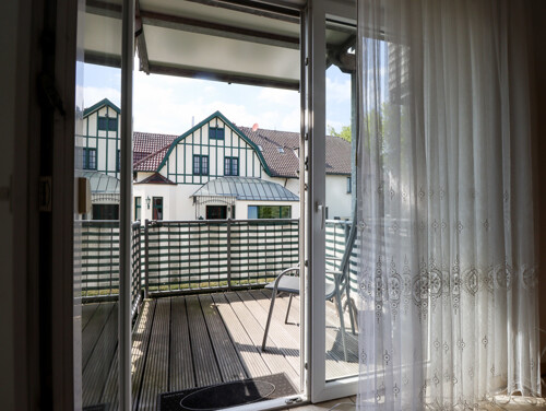 Blick auf den Balkon