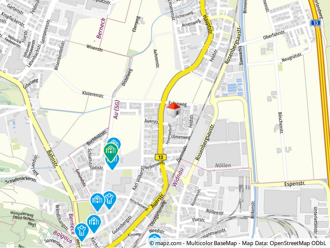 Geolyzer Kartenausschnitt