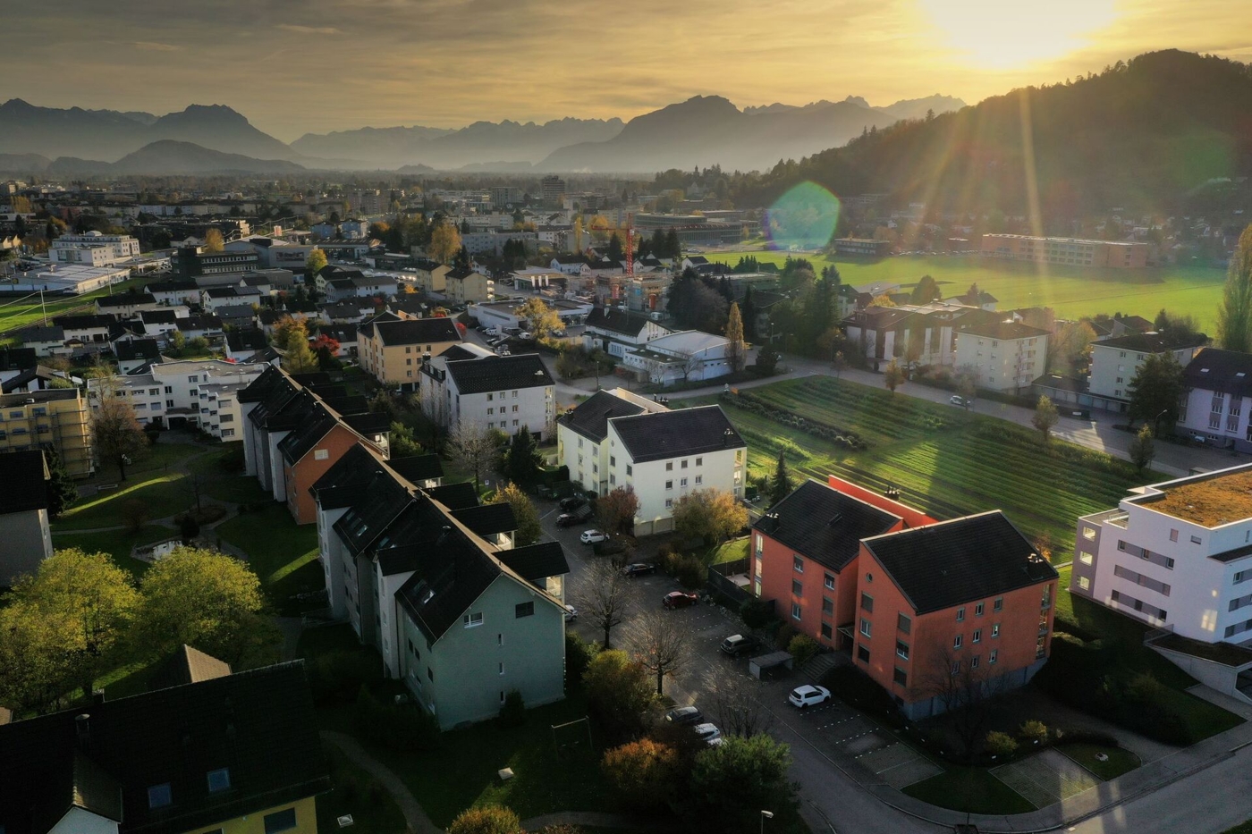Das Quartier von oben