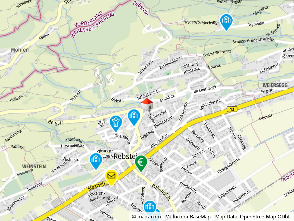 Geolyzer Kartenausschnitt