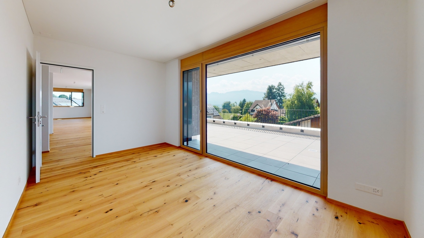 Schlafzimmer 2 mit direktem Zugang zur Terrasse