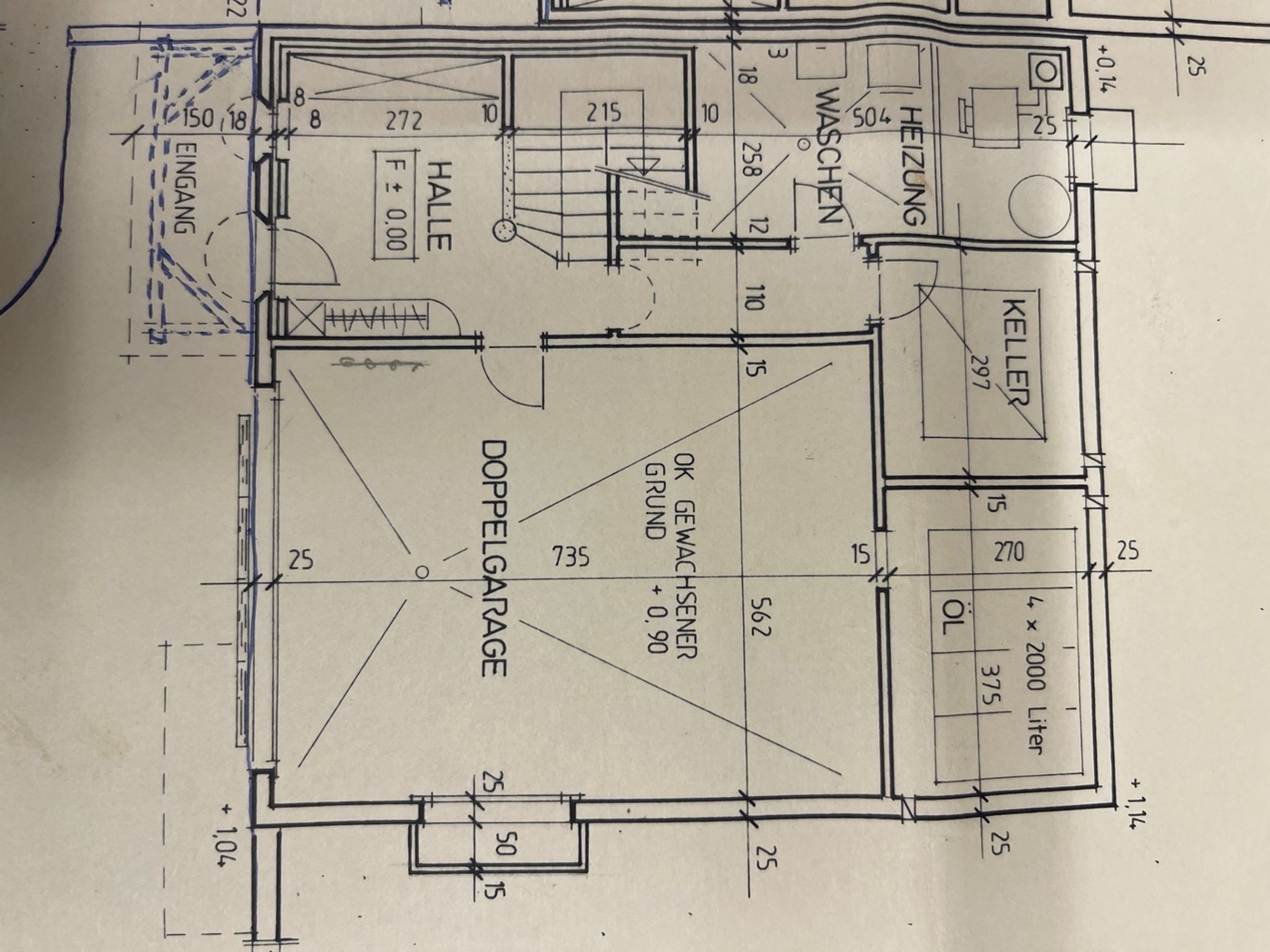 Grundrissplan UG