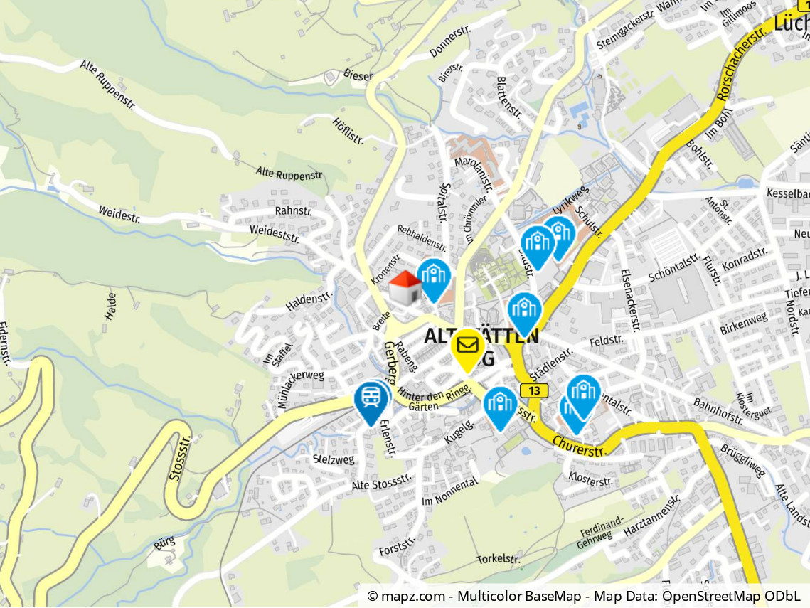 Geolyzer Kartenausschnitt