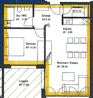Grundriss Wohnung