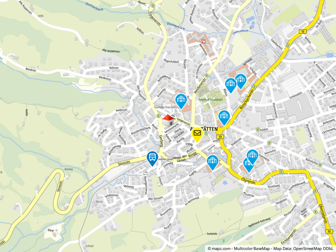Geolyzer Kartenausschnitt