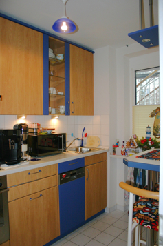 Gut ausgestattete Küche