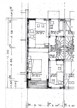 Grundriss Obergeschoss (nicht maßstabsgerecht)