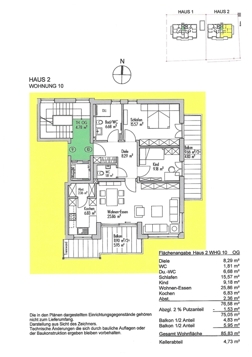 Wohnung 10 Hs. 2,  OG