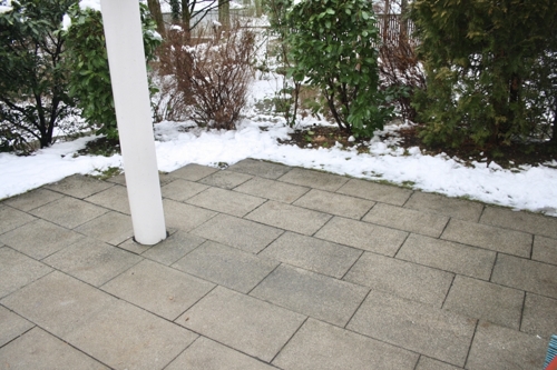 Große, sonnige Terrasse 