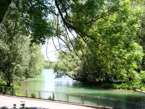 Wenige Schritte bis zur Isar