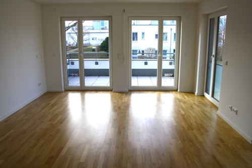 Wohnzimmer mit edlem Eichenparkett