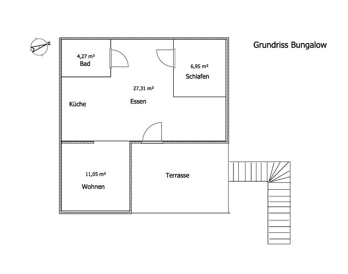 Grundriss Bungalow