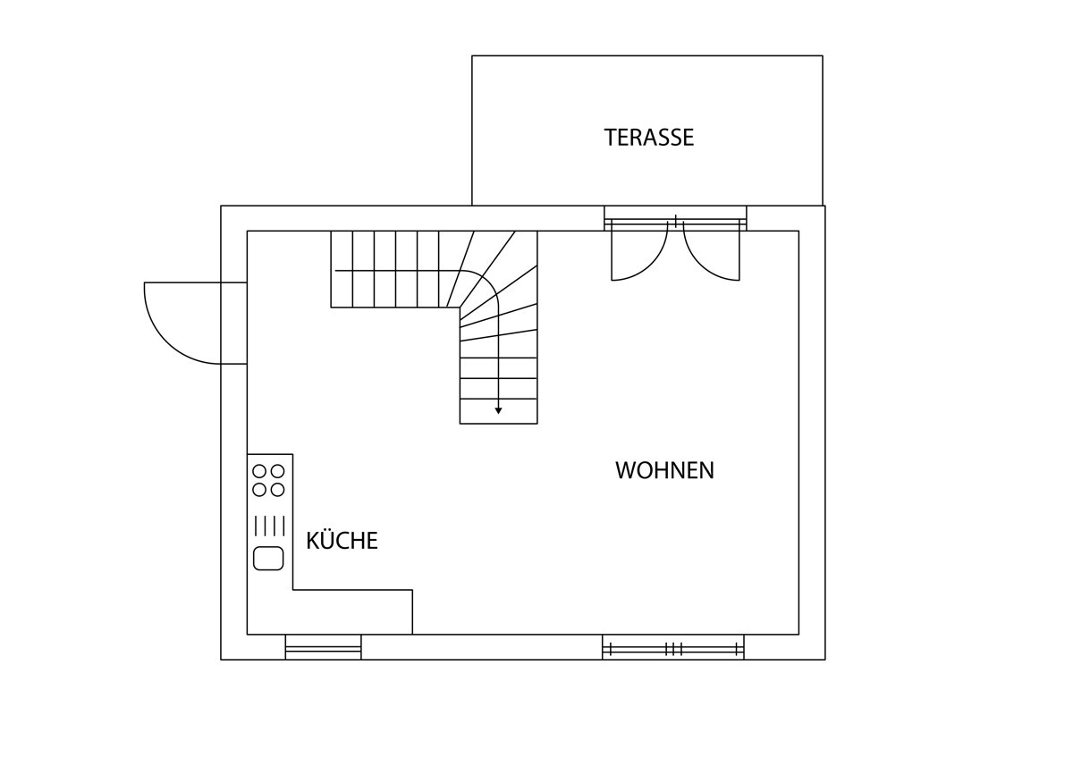 Ferienhaus Erdgeschoss