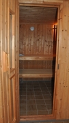 Blick in die Sauna